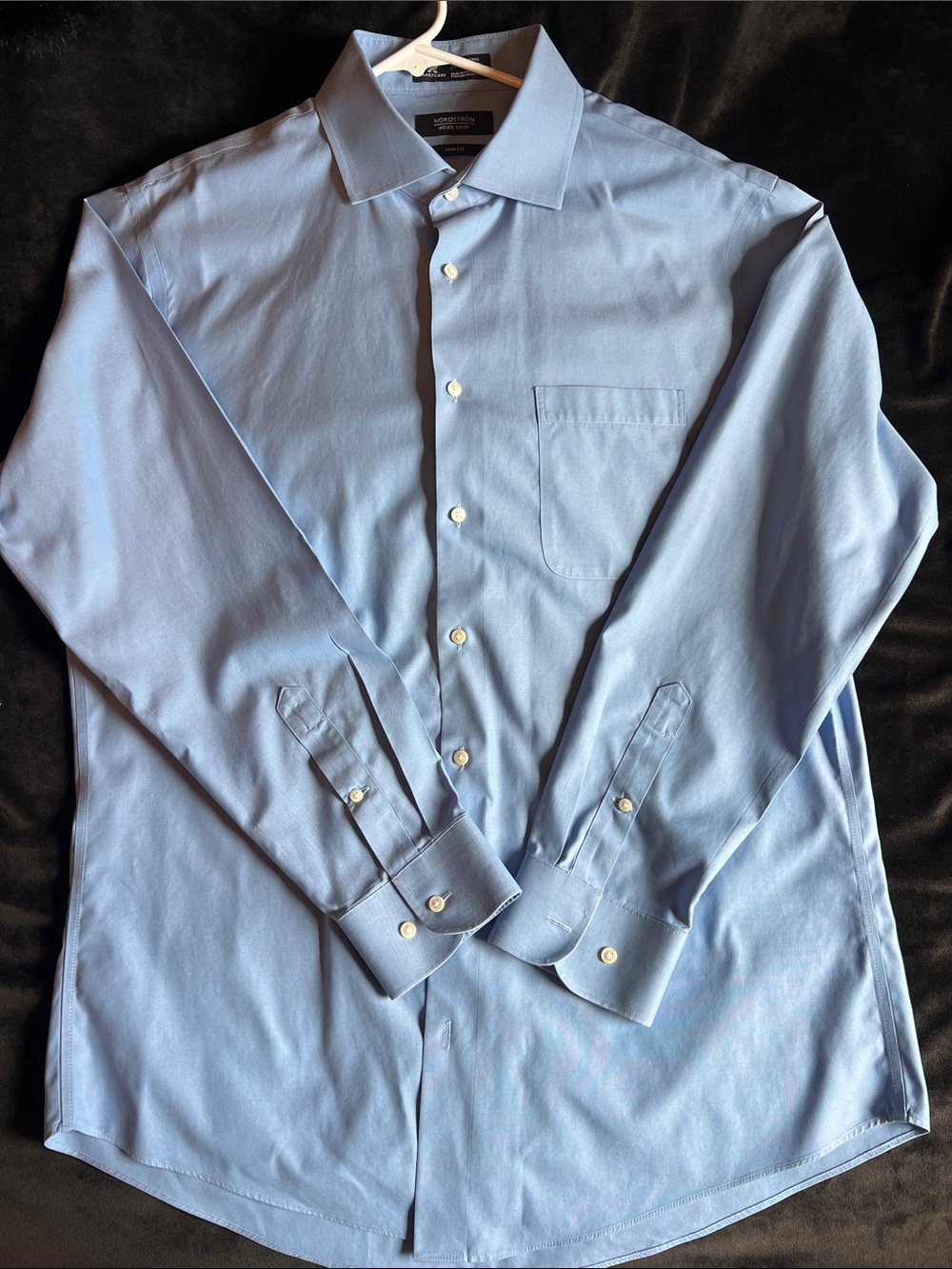Nordstrom Light Blue Trim Fit Dress Shirt
